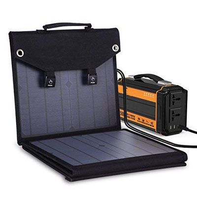 Harga yang bagus Panel Surya Portable Lipat 100W All In One Kit Panel modul Untuk RV Camping smartphone rv camp Cellphone Laptop on line
