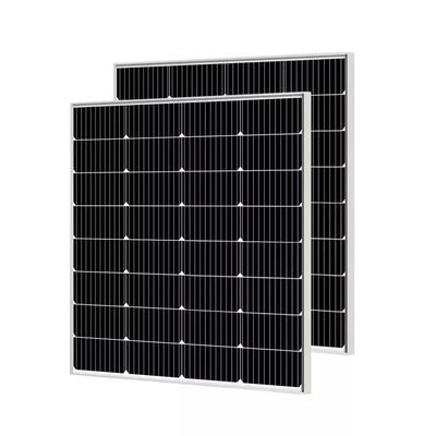 Harga yang bagus Fotovoltaic 100w panel surya kaku kaca 158mm untuk sistem surya rumah on line