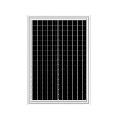Harga yang bagus Panel Surya Monocrystalline kaku 50w Dengan Tegangan Sistem Maksimum 500V Kualitas A Untuk Kolam Renang Led Smart Solar Flash on line