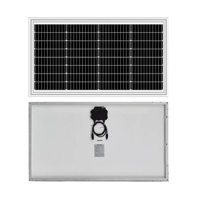 Harga yang bagus 60W 65w Mono Hitam Putih Backsheet Kaca Panel Surya Pv Modul Tipis Ekstrim Suhu 20v Vmp Untuk 12v Baterai Cell on line
