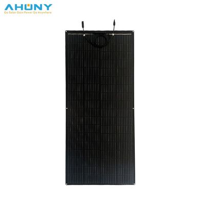 Harga yang bagus 210w Matt ETFE Panel Surya Fleksibel Untuk Perahu Atap Mobil Berjalan Efisiensi Tinggi Ringan Bendable PV Module System on line