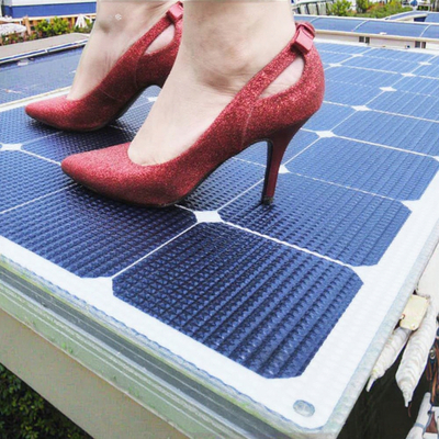 Harga yang bagus Panel Surya Semi Fleksibel ETFE 115W untuk Perahu Laut & Kapal Pesiar on line