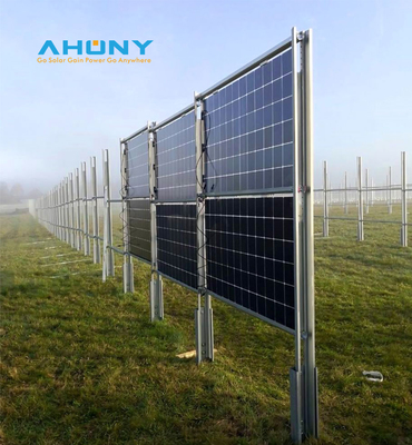 Harga yang bagus Kit Panel Pagar Surya Bifacial Vertikal untuk Irigasi Taman Taman Taman Kolam Peternakan Unggas Off-Grid Generasi Listrik on line