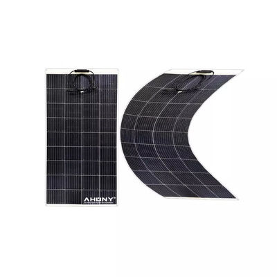 Harga yang bagus 150w 160w Panel surya lentur Semi Fleksibel atap shingles off grid sistem tenaga surya Untuk Rv Camp Portable Generator Vans Pagar on line