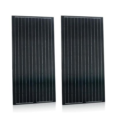Harga yang bagus Panel Surya Kaca Fotovoltaik Mono 150w 160w 180w 12v Panel Surya Polikristalin on line