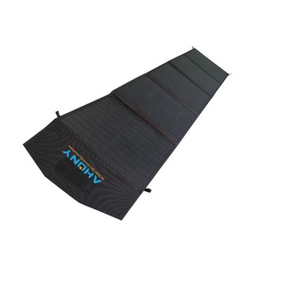 Harga yang bagus 50w Portable Fold Up Panel Surya 12v Ponsel Baterai Surya Pengisi Daya CE RoHS Sertifikasi on line