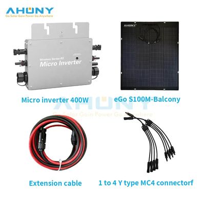 Harga yang bagus Pada Off Grid Micro Inverter Sistem Energi Tenaga Surya 400w 600w 800W Untuk Balkon Rumah on line