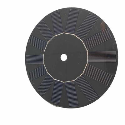 Harga yang bagus 2.1w 350mA 6V Bulat Custom Solar Panel Hitam Serat Kaca Pet Untuk Air Mancur Spring on line