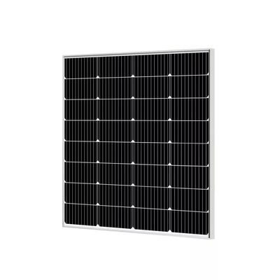 100W Efisiensi Kaca Solar Module Mono Solar Cell Kuat 20V Untuk lampu LED