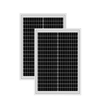 50w 12v 24v PERC Grade A Mono Solar Panel Pv Photovoltaic Untuk Peningkatan Output Energi