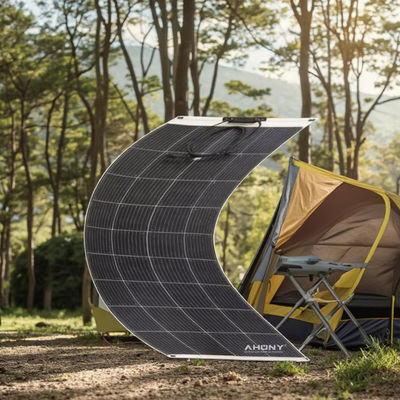 Harga yang bagus Monocrystalline Ringan Fleksibel ETFE Panel surya panel surya fotovoltaic fleksibel180w Water Resistant CE ROHS on line