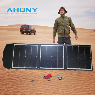 Harga yang bagus 100w Portable Solar Panel 25,8% Efisiensi Tinggi ETFE Foldable Solar Panel untuk Outdoor Camping RV Emergency Power Supply Power Station on line