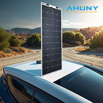 Harga yang bagus 150W HJT Panel Surya Berjalan Ultra tahan lama Semi-Flex untuk Atap RV Camping Outdoor Kuat dan tahan lama on line