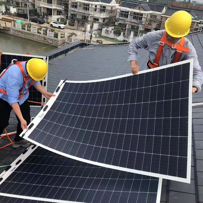 Harga yang bagus Panel Surya Fleksibel 50W ETFE IP65 Tahan Air untuk RV Camping Luar Ruangan on line