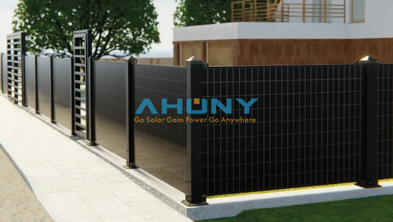 Harga yang bagus Sistem Pagar Surya Bifacial Vertikal Pembangkit Listrik Solar PV Modul untuk Rumah Pertanian Kolam renang on line