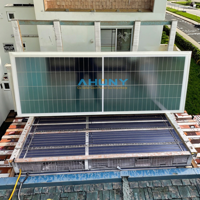 Harga yang bagus HPBC Back Contact 25,8% Modul Surya Efisiensi Tinggi 220W Panel Kaca Bingkai Aluminium Surya untuk Pemasangan Sistem Rumah on line