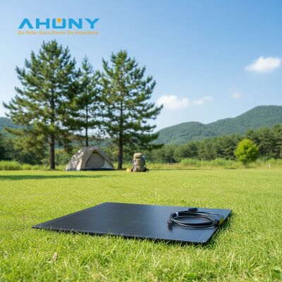 Harga yang bagus 75W 18V Panel Surya Fleksibel ETFE Hitam Tipis untuk Pengisian Baterai RV Laut Campers Kapal Generator Camping on line